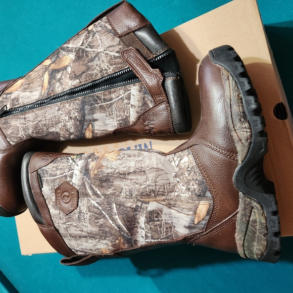 Brown and Camouflage Tall Boots - Picture 5 of 6